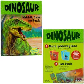 Peaceable Kingdom Floor Puzzle and Matching Game 2 in 1 Educational Activity for Kids 2 Years and Up - Dinosaur in Kuwait