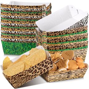 Ctosree 48 Pcs Gender Reveal Party Supplies Paper Food Trays Disposable Paper Food Boats It's a Boy It's a Girl Gender Reveal Food Serving Boats for Crawfish Hot Dog Nacho Popcorn（Gender Reveal）
