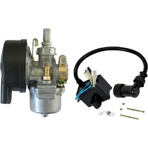 VCUJSUC Bike Engine Carburetor For 2 Stroke 49cc 50cc 60cc 66cc 80cc Bicycle Motorized Engine Kit With CDI Ignition Coil