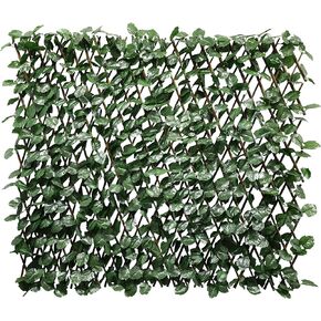 Windscreen4less Artificial Expandable Ivy Leaf Faux Leaves Privacy Fence Screen for Outdoor Indoor Backyard Patio Balcony (Double Sided Leaves, 1 Pack)