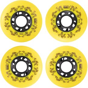 4-Pack Inline Skate Wheels Outdoor 90A Freestyle Durable Tire72mm 76mm 80mm for Choose Hockey Roller Blades Replacement Wheel