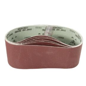 BOXONLY 3 x 21 Inch Aluminum Oxide Sanding Belt for Belt Sander 600 Grit 6pcs