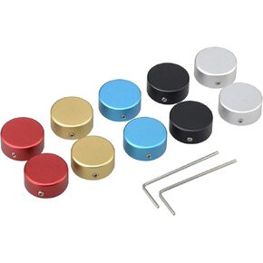 Pedal Footswitch Topper with 3 Screws,Guitar Effect Foot Nail Cap,10PCS