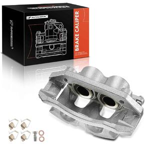 A-Premium Front Disc Brake Caliper Assembly with Bracket Compatible with Select Dodge, Ram and Chrysler Models - Durango/Aspen 2007-2009, Dakota/Ram 1500 2009-2010, 1500 2011-2017, Dakota 2011