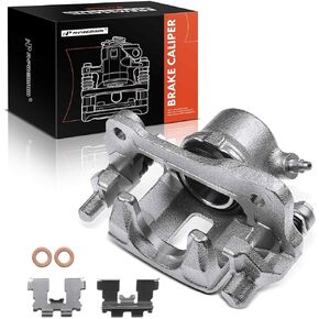 مجموعة فرجار قرص الفرامل الممتازة مع دعامة متوافقة مع موديلات Asuna وChevy وGeo وGMC وPontiac وSuzuki -X-90 1996-1998، Sunrunner 1992-1997، Tracker/Sidekick 89-98 - السائق الأمامي