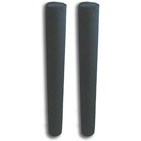 Mad Dog Boat Trailer Guide Pole Pad and Cover with Capped Ends | 48 Inch | Black | Heavy Duty UV Fade Proof Canvas | Set of Two