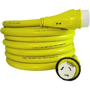 مارفين كابل قارب الشاطئ سلك الطاقة تمديد 50 أمبير ذكر SS2-50P إلى أنثى SS2-50R STW6/4 البحرية 50 أمبير الحبل 50Ft in Kuwait