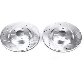 Power Stop JBR1112XPR Front Evolution Drilled & Slotted Rotor Pair