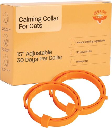2 Pack Calming Collar for Cats - Calming Cat Collar, Cat Pheromone Collar, Cat Calming Collar for Anxiety - Efficient Relieve Reduce Stress Relief for Cats, Ideal for Meowing and Anxiety Reduction in Saudi Arabia