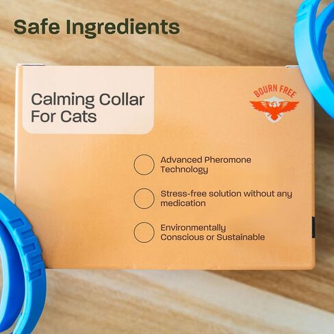 2 Pack Calming Collar for Cats - Calming Cat Collar, Cat Pheromone Collar, Cat Calming Collar for Anxiety - Efficient Relieve Reduce Stress Relief for Cats, Ideal for Meowing and Anxiety Reduction in Saudi Arabia