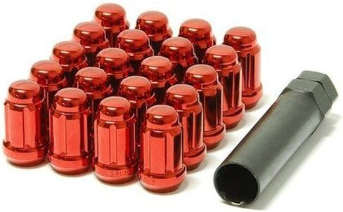 Muteki 41886C كروم 12 مم × 1.5 مم مجموعة صواميل ذات نهاية مغلقة مع مفتاح، (مجموعة من 20) in Kuwait