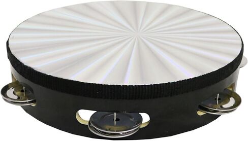 Danzcue 6 Inches Black Single Row Jingles Tambourine in Saudi Arabia