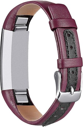 iHillon Compatible with Fitbit Alta Bands/Alta HR/Ace, Classic Soft Genuine Leather Replacement Wristbands Compatible with Fitbit Alta Bands for Women Men in Saudi Arabia