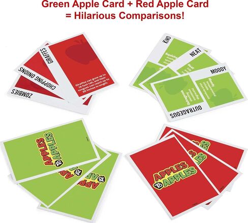 Mattel Games ​Apples to Apples Disney Card Game, Family Game for Kids & Adults with Special Poison Apple Card for 4-8 Players in Saudi Arabia
