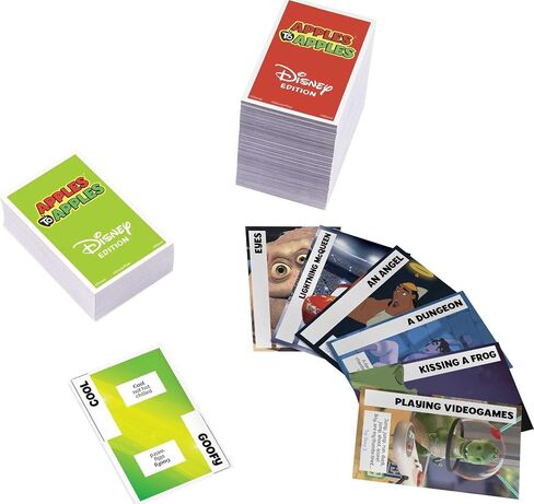 Mattel Games ​Apples to Apples Disney Card Game, Family Game for Kids & Adults with Special Poison Apple Card for 4-8 Players in Saudi Arabia