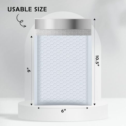 Economic Grade Poly Bubble Mailers 4x8 100 Pack White Waterproof Self Seal Adhesive Shipping Bags, Cushioning Padded Envelopes for Shipping, Mailing, Packaging Usable 4x7 in Saudi Arabia