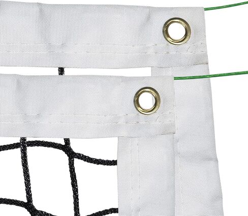 شبكة كرة طائرة احترافية في الهواء الطلق، كابل شبكي فولاذي عالي التحمل، شبكة تدريب كرة طائرة بديلة بطول 32 قدمًا × 3 أقدام لحمام السباحة، الشاطئ، ساحة المدرسة، داخلي، خارجي (بدون أعمدة) in Kuwait