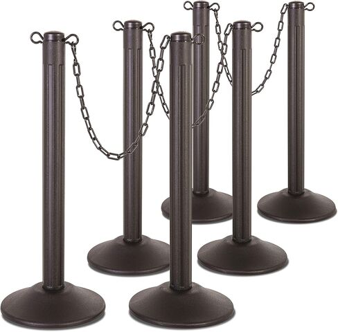 US Weight ChainBoss Yellow Stanchion with 10' of Yellow Plastic Chain - Weighted Base in Saudi Arabia