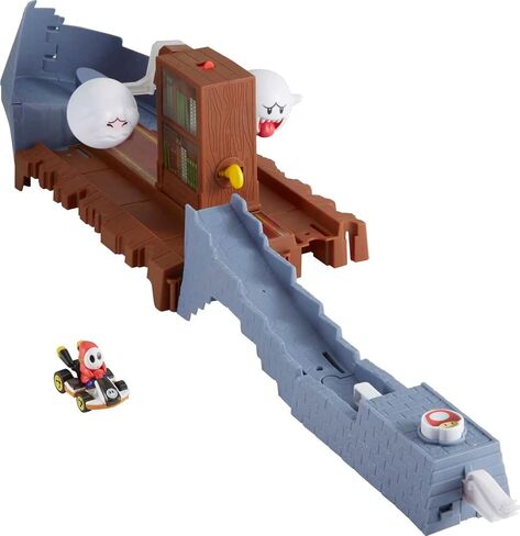 Hot Wheels Mario Kart Track Set Assortment 4 Different Tracks with Mario Kart 1:64 Scale Vehicles and Nemesis from Video Game Toy for Kids 3 Years and Older in Saudi Arabia