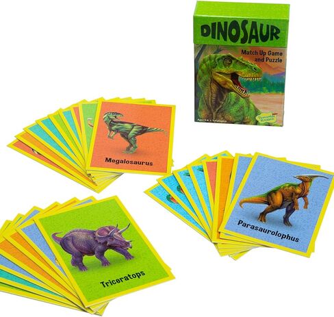 Peaceable Kingdom Floor Puzzle and Matching Game 2 in 1 Educational Activity for Kids 2 Years and Up - Dinosaur in Kuwait