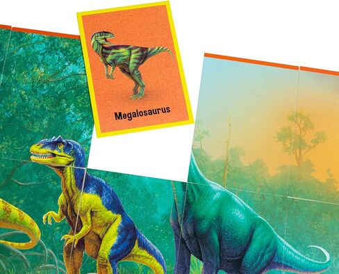 Peaceable Kingdom Floor Puzzle and Matching Game 2 in 1 Educational Activity for Kids 2 Years and Up - Dinosaur in Kuwait