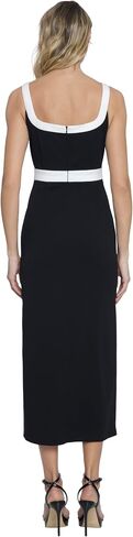 Donna Morgan Sleeveless Square Neck Midi Side Slit | Cocktail Dresses for Women in Saudi Arabia