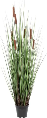 Vickerman Everyday 42" Artificial Green Straight Grass and Cattails Spray - Faux Grass Plant Decor - Home Or Office Indoor Greenery Accent - Maintenance Free - 4 Pack in Saudi Arabia