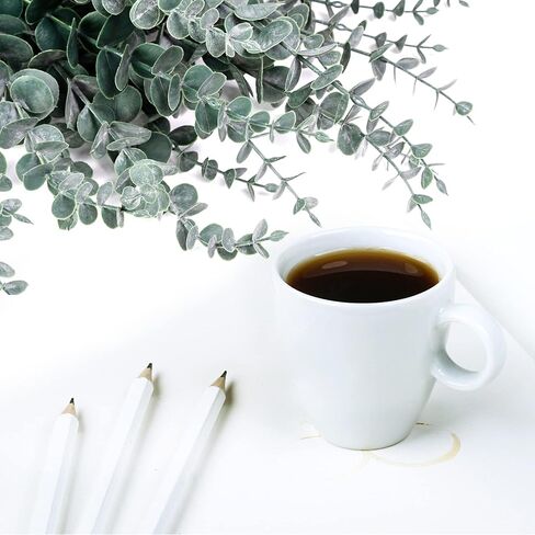 60 Pcs Eucalyptus Stems Artificial Eucalyptus Stem Decor Eucalyptus Branches Faux Eucalyptus with Fake Leaves 15 inch Faux Eucalyptus Stem for Wedding Bouquet Home Decor in Kuwait