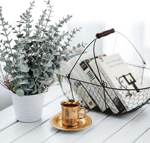 60 Pcs Eucalyptus Stems Artificial Eucalyptus Stem Decor Eucalyptus Branches Faux Eucalyptus with Fake Leaves 15 inch Faux Eucalyptus Stem for Wedding Bouquet Home Decor in Kuwait