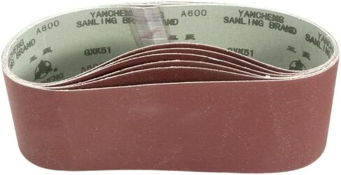 BOXONLY 3 x 21 Inch Aluminum Oxide Sanding Belt for Belt Sander 600 Grit 6pcs in Saudi Arabia