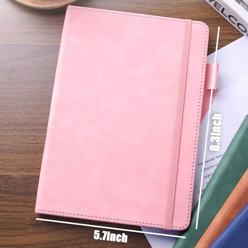 Navy Blue Lined Journal Notebook, A5 Handcover Leather Notebook for Writing and Journaling(100 Pages Thick Paper) in Saudi Arabia