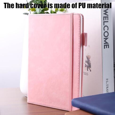 Navy Blue Lined Journal Notebook, A5 Handcover Leather Notebook for Writing and Journaling(100 Pages Thick Paper) in Saudi Arabia