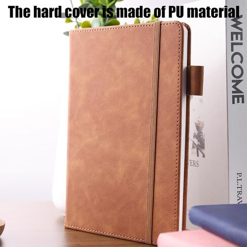 Navy Blue Lined Journal Notebook, A5 Handcover Leather Notebook for Writing and Journaling(100 Pages Thick Paper) in Saudi Arabia