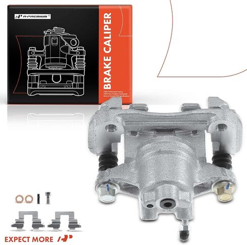 A-Premium Disc Brake Caliper Assembly with Bracket Compatible with Select Lexus and Toyota Models - ES300 2002-2003, ES330 2004-2006, Camry 2002-2006 Japan Built Only - Rear Left Driver Side in Saudi Arabia