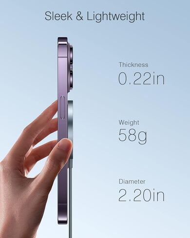 شاحن لاسلكي مغناطيسي iXular بقدرة 15 وات متوافق مع شاحن Mag-Safe لهاتف iPhone 15 14 Pro Max Plus/13 Pro Max Mini/12، وسادة شحن لاسلكية مغناطيسية لأجهزة Airpods 3/2/Pro (فضي، عبوة واحدة) in Kuwait