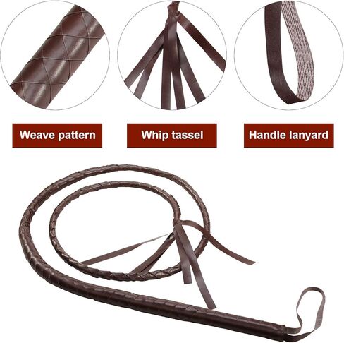 سوط من الجلد الاصطناعي من Hsei، سوط ركوب الخيل من الجلد البني، سوط ركوب الخيل in Kuwait