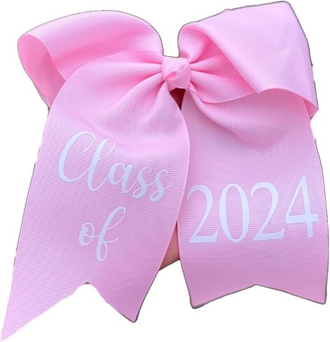 Pink Class of 2024 Graduation Bow, Class of 2024 Accesories, Graduation Bow, Graduation Accessory (Hot Pink) in Saudi Arabia