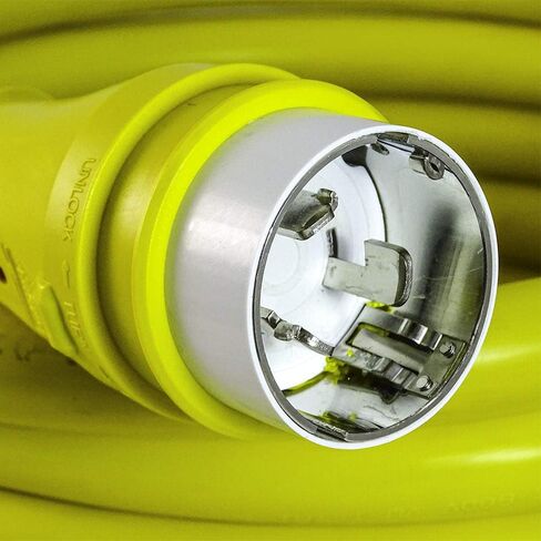 مارفين كابل قارب الشاطئ سلك الطاقة تمديد 50 أمبير ذكر SS2-50P إلى أنثى SS2-50R STW6/4 البحرية 50 أمبير الحبل 50Ft in Kuwait