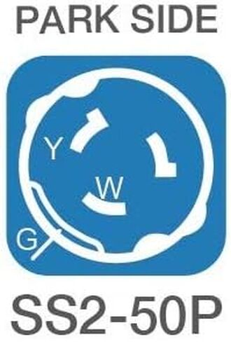 مارفين كابل قارب الشاطئ سلك الطاقة تمديد 50 أمبير ذكر SS2-50P إلى أنثى SS2-50R STW6/4 البحرية 50 أمبير الحبل 50Ft in Kuwait