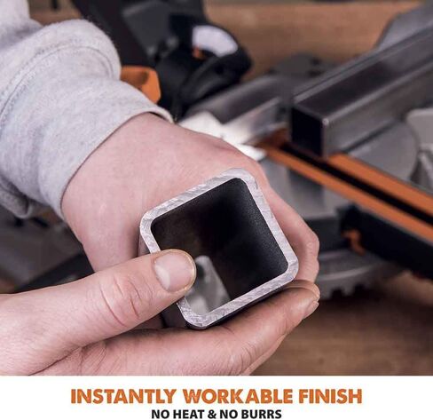 أدوات Evolution Power Tools R255SMS منشار ميتري منزلق مقاس 10 بوصة متعدد المواد، متعدد الأغراض، قطع المعادن والبلاستيك والخشب والمزيد، إمالة مائلة 0˚ - 45˚ وزوايا ميتري 50˚ - 50˚ شفرة TCT متضمنة in Kuwait