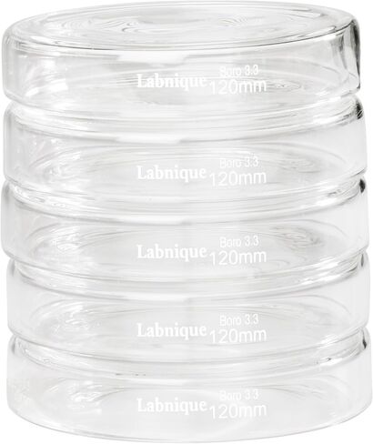 Microyn Borosilicate Glass Petri Dish with Lid, Tissue Culture Dish (90 mm, Pack of 10) in Saudi Arabia