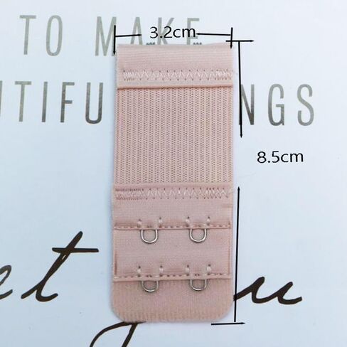 4 PCS Bra Extenders, Bra Band Extender Set 2 HooksSoft and Comfortable Bra Band Extenders, 4 Colours Black White, Light Yellow, Light Pink in Saudi Arabia