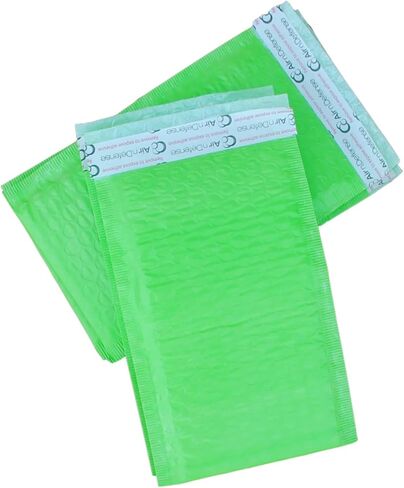 Anymailers Yellow Bubble Mailers 4x8 Inch 100 Pack Poly Padded Envelopes by AirnDefense in Saudi Arabia