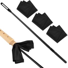 Recorder Cleaning Rod & 3 Cloths, Flute Care Kit, Wind Instrument Cleaning And Maintenance Tools in Kuwait