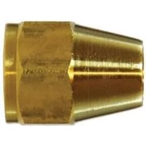 10017L Light Pattern Hex Short Rod Nut, 3/8 in SAE 45 deg Flare, Brass (8 Pack) in Kuwait