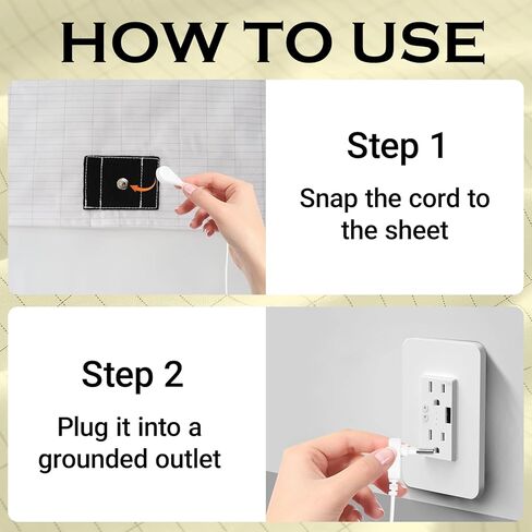 Grounding Sheet with Grounding Cord 95% Soft Cotton Sheet with 5% Silver for Baby Crib, Electric Grounding Sheet for Bed, Sleep Well (27 * 52 inch) in Kuwait