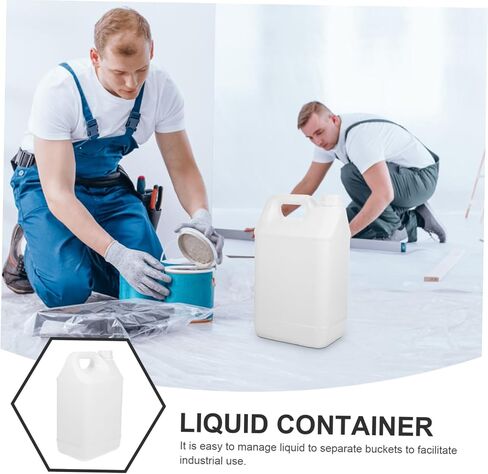 Gatuida 5L Sealed Storage Bucket with Lid Plastic Liquid Container for Water Oil Chemicals Sturdy Gallon Jug for Camping and Home Use in Saudi Arabia
