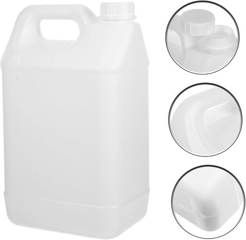 Gatuida 5L Sealed Storage Bucket with Lid Plastic Liquid Container for Water Oil Chemicals Sturdy Gallon Jug for Camping and Home Use in Saudi Arabia