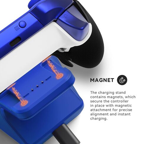 Charging Station Dock for Xbox Elite Series 2 Controller, Charger Stand for Xbox Elite Series 2 Core Controller with Type C Charging Cable - Shadow Black in Kuwait