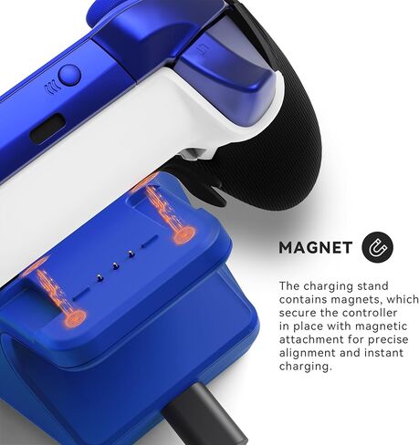 Charging Station Dock for Xbox Elite Series 2 Controller, Charger Stand for Xbox Elite Series 2 Core Controller with Type C Charging Cable - Glacier White in Kuwait